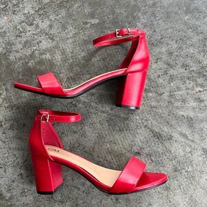 Camilla & Marc Women's Red Block Heels